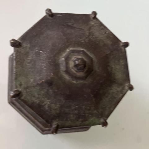 古玩銅器銅院燈擺件真品鑒賞圖