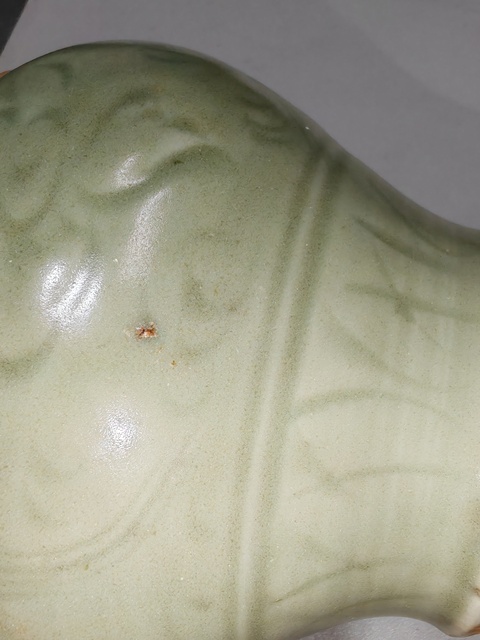 古玩陶瓷龍泉刻花罐真品鑒賞圖