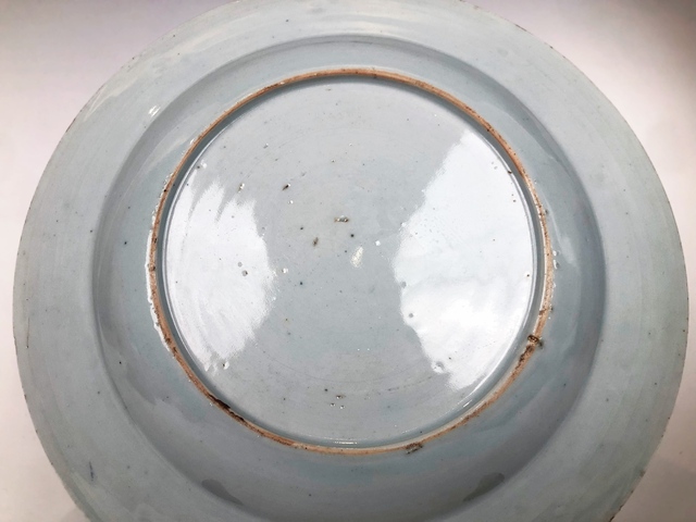 古玩陶瓷清早期·青花金彩鶴紋盤拍賣,當前價格0元