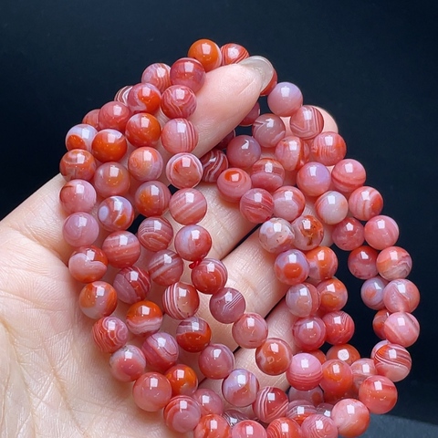 古玩玉器天然南紅瑪瑙珠串(收藏級精品)拍賣,當前價格580元