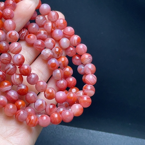 古玩玉器天然南紅瑪瑙珠串(收藏級精品)拍賣,當前價格580元