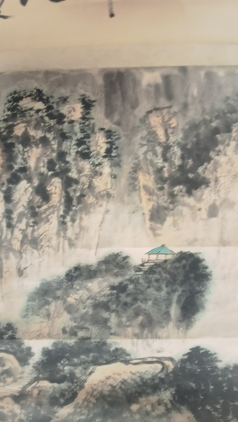 古玩字畫孫大石題張彥青山水拍賣,當前價格12000元
