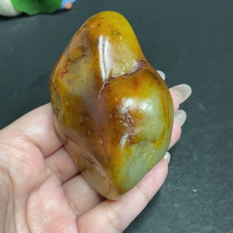 古玩玉器天然和田玉把件真品鑒賞圖