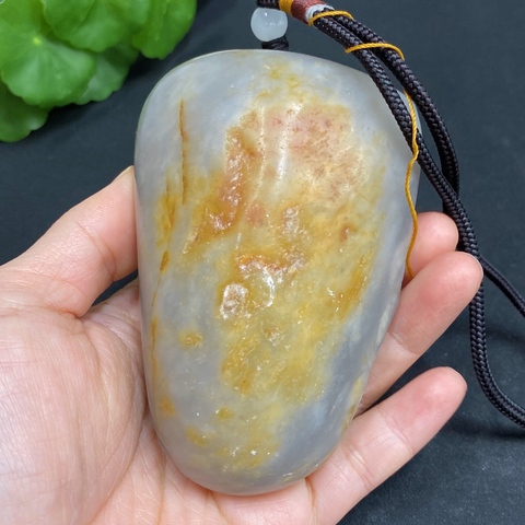 古玩玉器天然和田玉把件真品鑒賞圖