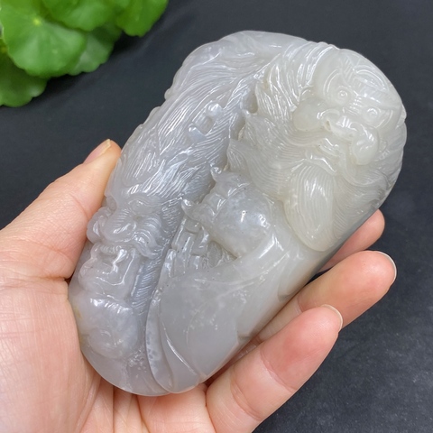 古玩玉器天然和田玉把件真品鑒賞圖