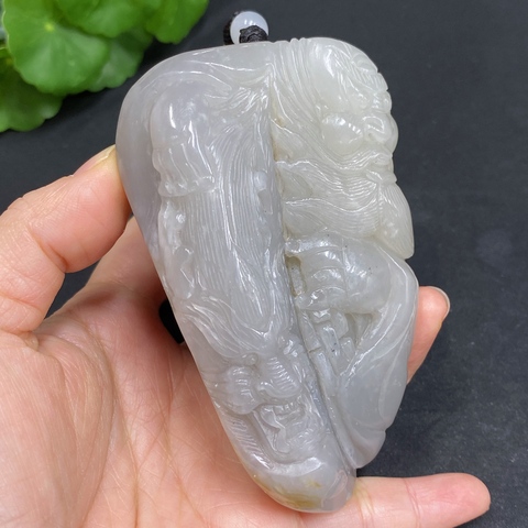 古玩玉器天然和田玉把件真品鑒賞圖