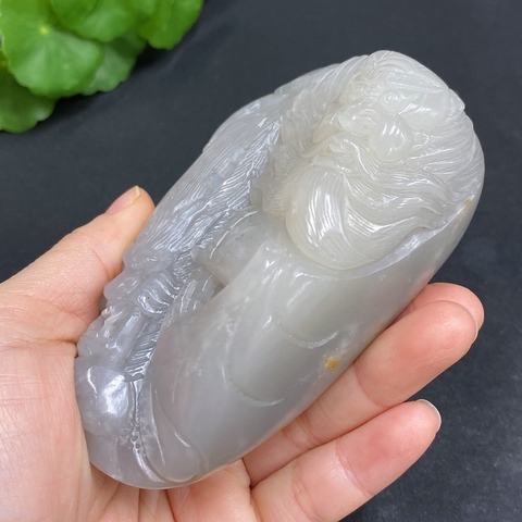 古玩玉器天然和田玉把件真品鑒賞圖