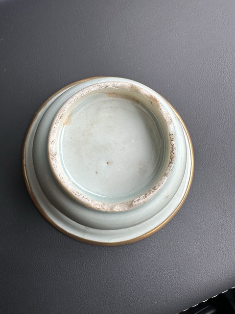 古玩陶瓷明末清初白釉杯真品鑒賞圖