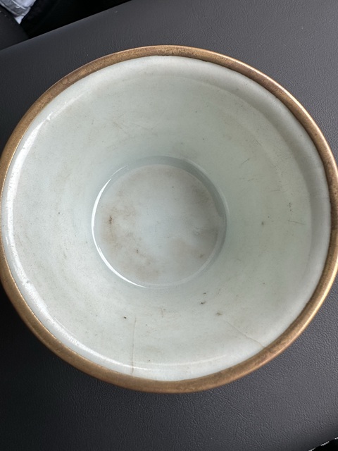 古玩陶瓷明末清初白釉杯真品鑒賞圖