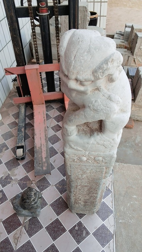 古玩雜項拴馬樁真品鑒賞圖