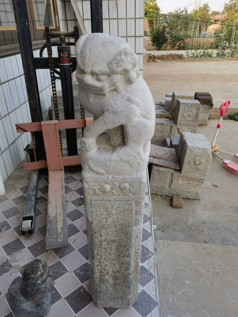古玩雜項(xiàng)栓馬樁真品鑒賞圖