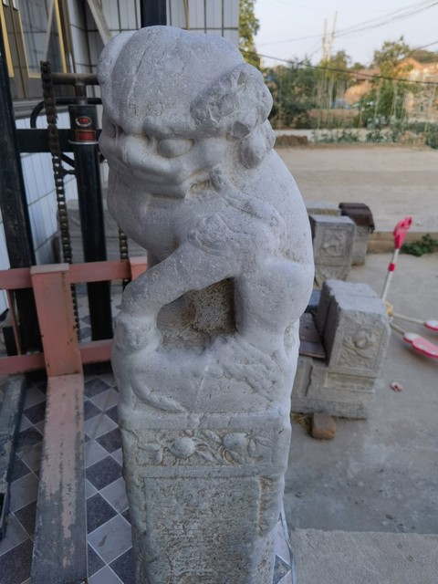 古玩雜項拴馬樁真品鑒賞圖