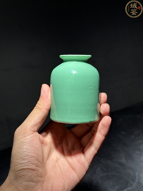 古玩陶瓷晚清松石綠釉水丞拍賣，當(dāng)前價(jià)格3888元