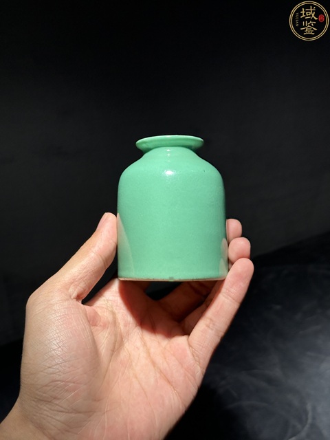 古玩陶瓷晚清松石綠釉水丞拍賣，當(dāng)前價(jià)格3888元