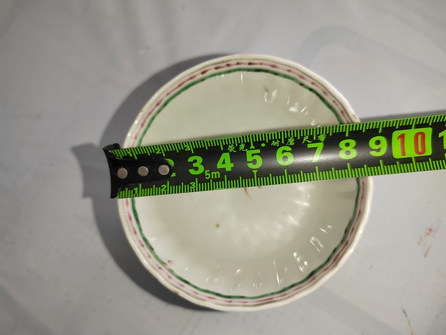 古玩陶瓷乾隆廣彩杯盤真品鑒賞圖