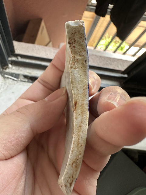 古玩陶瓷元青花瓷片真品鑒賞圖