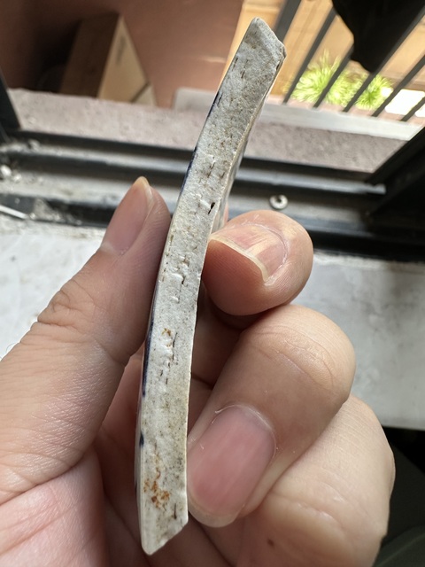 古玩陶瓷元青花瓷片真品鑒賞圖