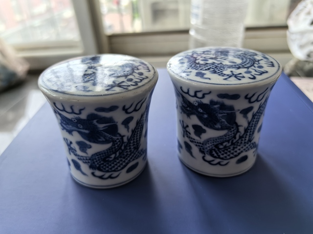古玩陶瓷青花軸頭真品鑒賞圖