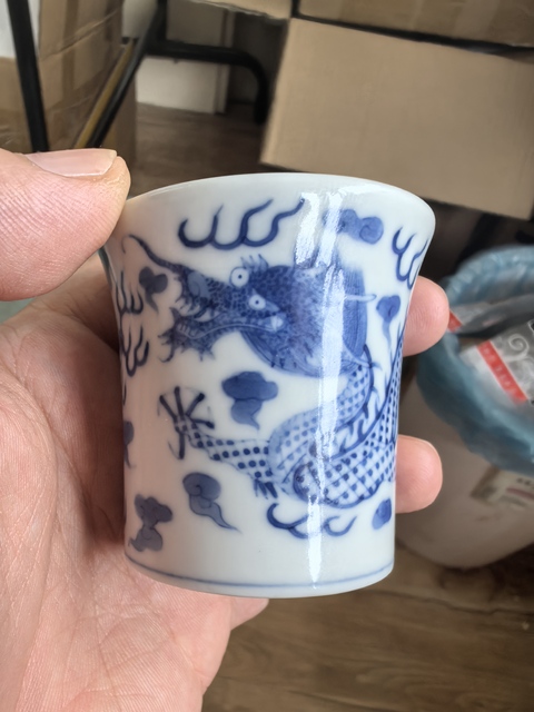 古玩陶瓷青花軸頭真品鑒賞圖