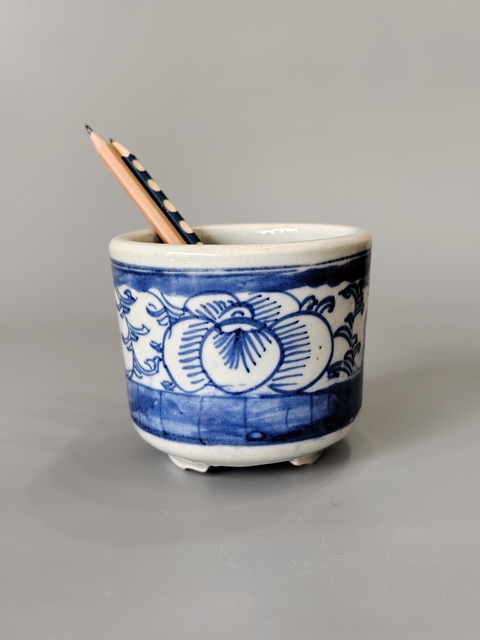 古玩陶瓷清中青花纏枝蓮三足爐·全品拍賣，當前價格888元