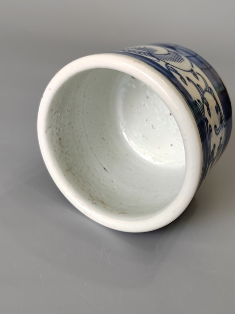 古玩陶瓷清中青花纏枝蓮三足爐·全品拍賣，當前價格888元