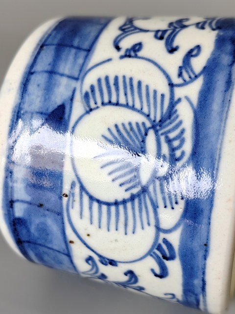 古玩陶瓷清中青花纏枝蓮三足爐·全品拍賣，當前價格888元