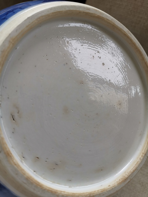 古玩陶瓷青花冰梅圖罐真品鑒賞圖