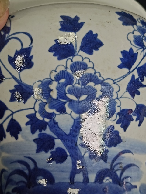 古玩陶瓷青花廣口罐真品鑒賞圖