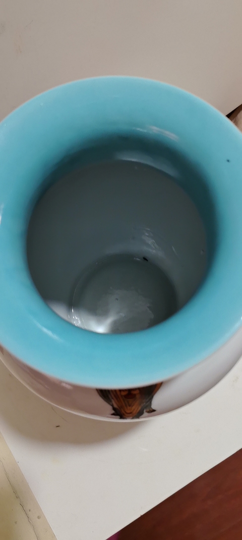 古玩陶瓷粉彩五牛圖撇口瓶真品鑒賞圖
