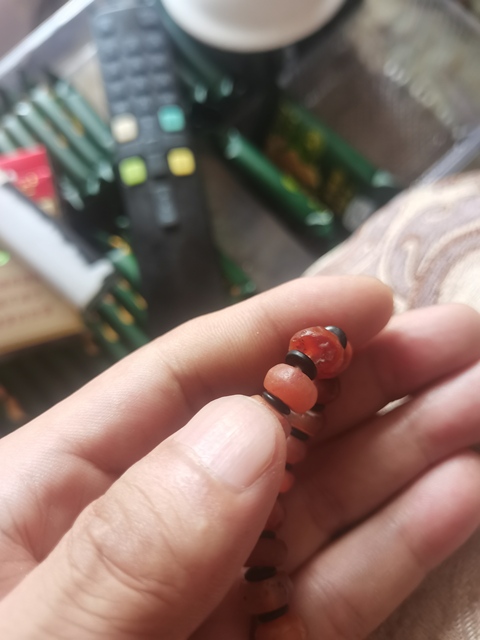 古玩玉器瑪瑙手鏈真品鑒賞圖