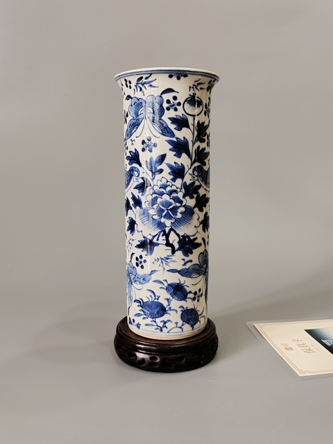 古玩陶瓷清光緒青花花鳥紋花觚·全美品拍賣,當(dāng)前價格2888元