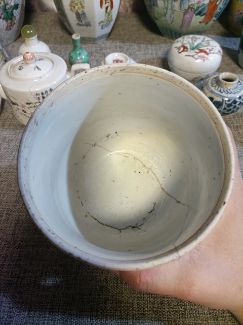 古玩陶瓷青花梅花紋杯真品鑒賞圖