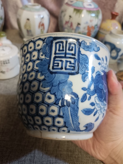 古玩陶瓷青花梅花紋杯真品鑒賞圖
