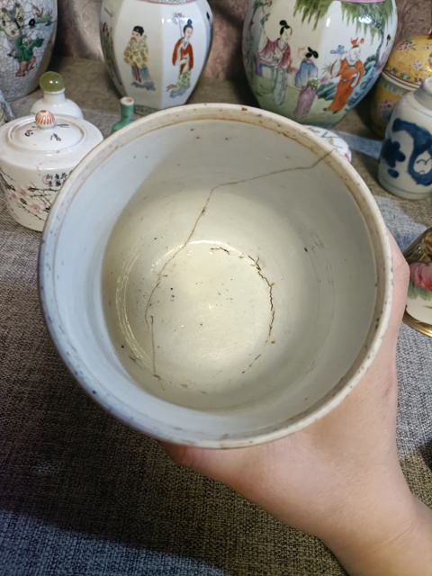 古玩陶瓷青花梅花紋杯真品鑒賞圖