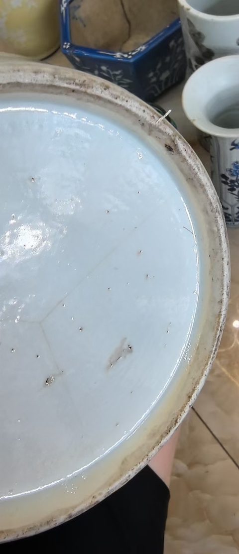 古玩陶瓷青花鳳傳花卉紋瓶真品鑒賞圖