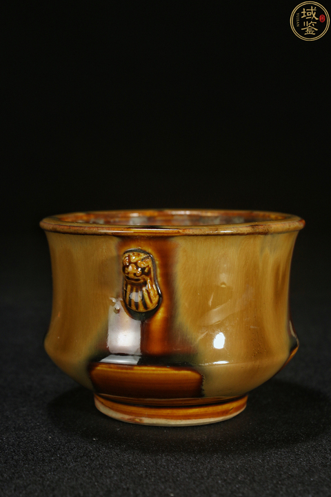 古玩陶瓷窯變釉香爐真品鑒賞圖