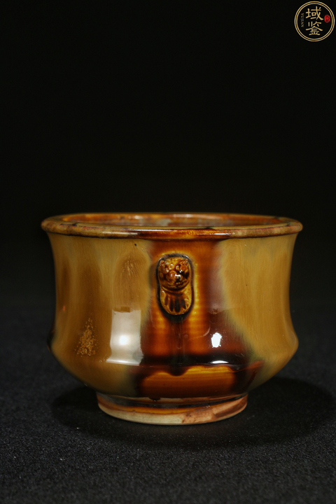 古玩陶瓷窯變釉香爐真品鑒賞圖