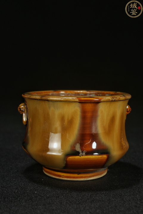 古玩陶瓷窯變釉香爐真品鑒賞圖