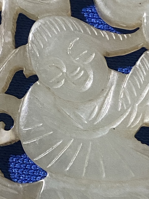 古玩玉器白玉和合二仙真品鑒賞圖