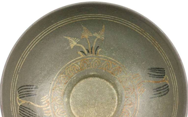 古玩陶瓷高麗青瓷斗笠盞真品鑒賞圖