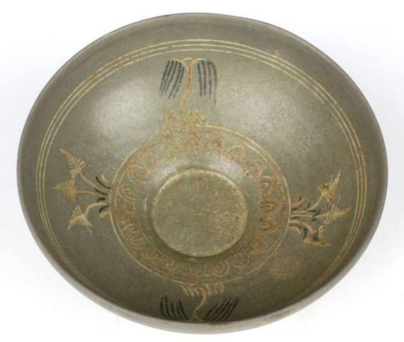 古玩陶瓷高麗青瓷斗笠盞真品鑒賞圖