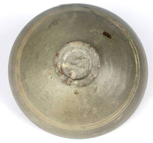 古玩陶瓷高麗青瓷斗笠盞真品鑒賞圖