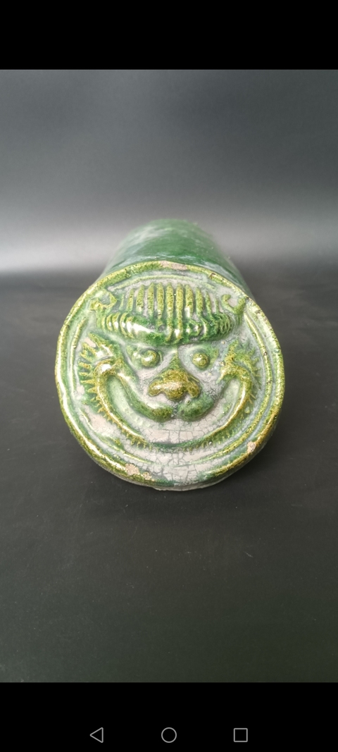 古玩陶瓷清早期～獸面瓦當拍賣，當前價格0元