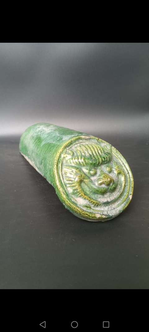 古玩陶瓷清早期～獸面瓦當拍賣，當前價格0元