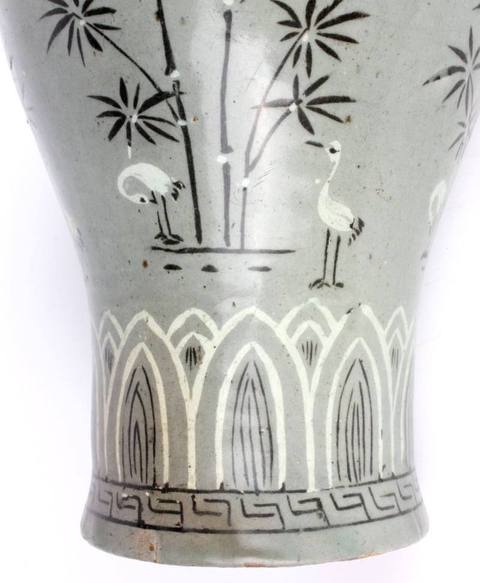 古玩陶瓷高麗青瓷梅瓶真品鑒賞圖