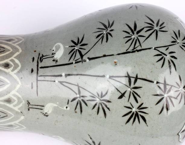 古玩陶瓷高麗青瓷梅瓶真品鑒賞圖