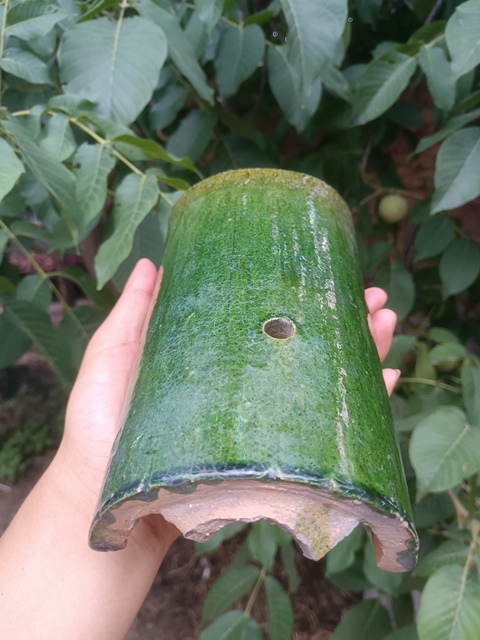 古玩陶瓷清~綠釉龍紋瓦當拍賣,當前價格0元