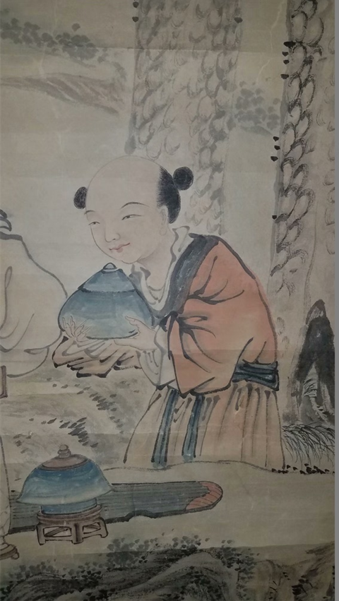 古玩字畫(huà)三賢真品鑒賞圖