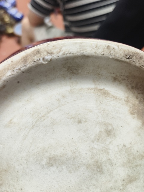 古玩陶瓷紅釉冬瓜罐真品鑒賞圖