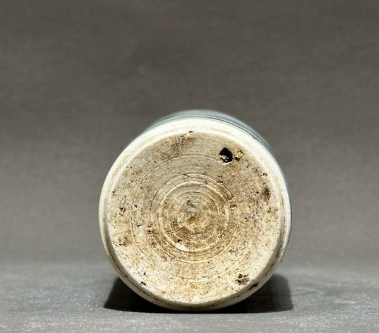 古玩陶瓷順治青花花鳥筒瓶真品鑒賞圖
